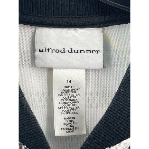 Alfred Dunner Blue Yellow Floral Print Full Zip Sweatshirt Jacket Size 14 - Picture 4 of 13